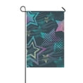 thumbnail image 1 of Bandera Decorativa ABPHQTO Patrón Neón Con Las Estrellas Jardín 70x100 cm, 1 of 1