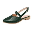 thumbnail image 1 of DPTALR Chaussures Plates Pointues pour Femmes Chaussures Décontractées Tissées Sandales Confortables Solides, 1 of 4