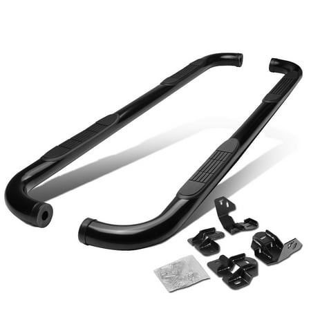 For 09-14 Ford F-150 Super Crew Cab Carbon Steel 3" Side Step Nerf Bar Running Board Left+Right 10 11 12 13