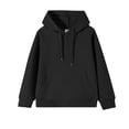 thumbnail image 5 of OJSFQUFP Boys' Hoodie and Winter Cotton Girls' Casual Long Sleeved Top Solid Color Jacket Hoodie, 5 of 7