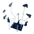 thumbnail image 1 of Bunblic Model Action Figure Stand Hobby Action Base Display Rack Lightweight Creative Holder with Flying Rock Effect Decor Decorative Gray, 1 of 8