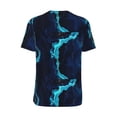 thumbnail image 4 of Easygdp Blue Marble And Gold Men's Muscle T-Shirt Men's Baseball Short Sleeves, for Gym Workout Athletic with Button - XX-Large, 4 of 9