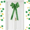 thumbnail image 3 of Nilvkv Large St.Patrick's Day Bows for Wreath Green Bows Glitter Irish Wreath Bows Ornaments for Saint Patrick's Day Tree Front Door Wall Decorations, 3 of 5