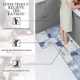 thumbnail image 4 of Yamaziot Kitchen Rugs, Abstract Anti Fatigue Mat Non Slip Kitchen Runner for Floor, Comfort Standing Mat, Blue, 17"x27"+17"x47", 4 of 6