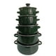 thumbnail image 1 of Juego de ollas con tapa de Peltre 10 pz International Verde Shorbull, 1 of 7