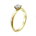 thumbnail image 3 of 1/2 Carat Moissanite Engagement Ring VS Colorless 14K Yellow Gold Plain Classic Round Cut, 3 of 3
