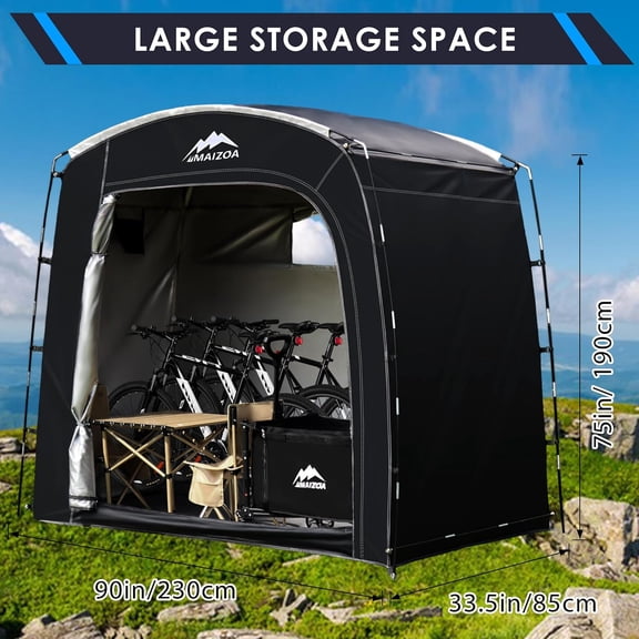 Bike Storage Tent, 90*33.5*75 In, Outdoor Portable Storage Tent