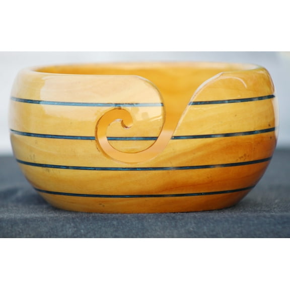 Yarn Bowl, Handmade Wooden Yarn Bowls for Knitting & Crocheting, Yarn Storage Bowl, Yarn Organizer Perfect Gift for Mother