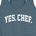 thumbnail image 3 of Instant Message - Yes Chef Collegiate - Women's Racerback Tank Top, 3 of 6