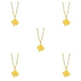 thumbnail image 1 of Guardoinrt Gift Loved Ones With These Stunning Pendant Necklaces Versatile Style Unisex gold 5Set, 1 of 6