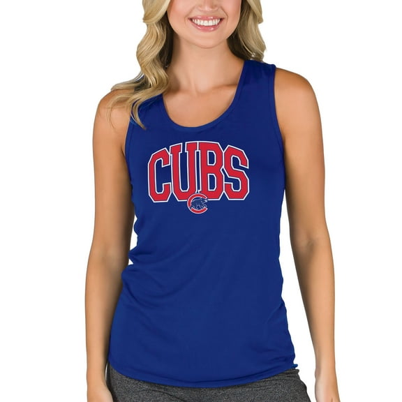 Women's Concepts Sport  Royal Chicago Cubs Marathon Racerback Tank Top