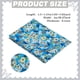 thumbnail image 2 of Tela floral azul de 1 yarda x 59 pulgadas con estampado retro de flores para patchwork, costura, acolchado y manualidades., 2 of 9