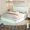 Off-White, variant on SIBEDS PU Leather White LED Bed Frame with Adjustable Headboard and 2 Drawers Pockets, Full