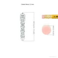 thumbnail image 4 of ANGARA Natural Classic Diamond Hinged Hoop Earrings in 14K White Gold for Women (Size-2.3mm| Color-G| Clarity-VS2) | April Birthstone, Anniversary, Jewelry Gift for Women | Natural Diamond Earrings, 4 of 9