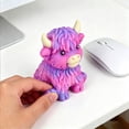 thumbnail image 5 of Highland Cow Stress Balls, Animal Squeeze T-oys, Soft TPR Squishy Soft Squeeze Fidget, Cute Miniature Highland Cow, Portable Anxiety Relief for All Ages, 5 of 5