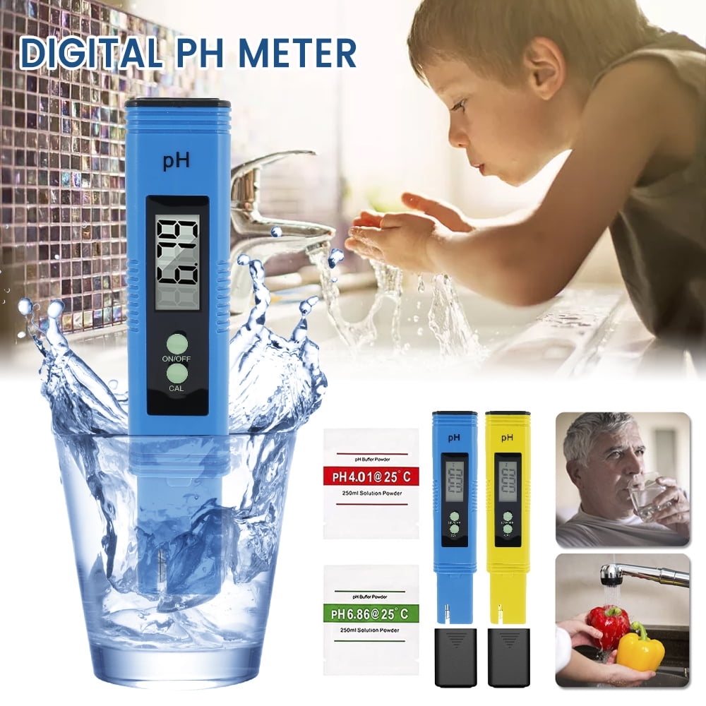 LCD Digital Electric PH Meter Hydroponics Potable Aquarium Water Tester Test Pen 