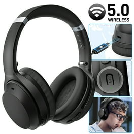 Mpow H19 IPO Noise Cancelling Headphones Bluetooth 5.0 CVC 8.0 Mic 35H Playtime Over Ear Black Walmart