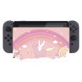 thumbnail image 2 of PlayVital Candy Rainbow Unicorn Patterned Custom Protective Shell for Nintendo Switch Charging Dock, Dust Anti Scratch Dust Hard Cover for Nintendo Switch Dock - Dock NOT Included, 2 of 7