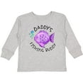 thumbnail image 3 of Inktastic Daddy's Fishing Buddy with Cute Purple Fish Boys or Girls Long Sleeve Toddler T-Shirt, 3 of 5