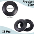 thumbnail image 2 of 12Pcs Paddle Drip Rings Black Plastic PVC Replacement Parts Universal Kayak Rubber Canoe Shaft Rafting Splash Guards Paddles Oar Drips Ring for Sport Water Boat Accessories, 2 of 6