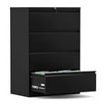 thumbnail image 1 of AOBABO Locking 4 Drawer Metal Filing Cabinet, Fully Assembled, Black, 1 of 6