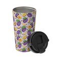 thumbnail image 2 of Logiee Plum Print Stainless Steel Coffee Tumbler, Travel Coffee Mug, Insulated Coffee Mug with Lid, Spill Proof Coffee Cup, Portable Thermal Mug, 2 of 8