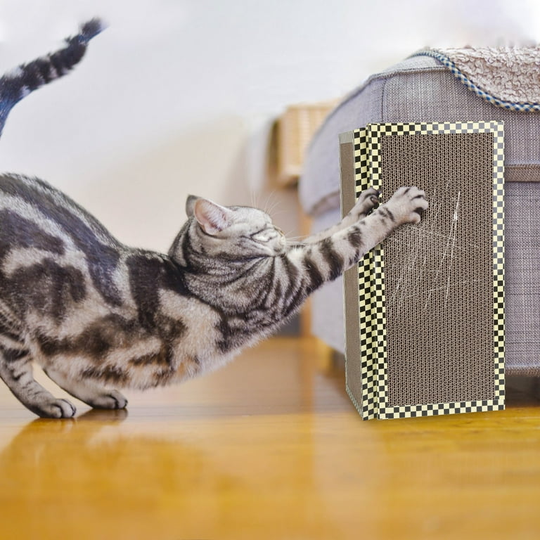 2 Pack Cat Corner Scratcher Cat Scratch Pad for Wall and Corner Durable and Fun Cat Wall Scratcher for Sharp Claws