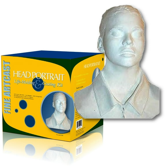 Full Head Casting Kit - by ArtMolds Brand - Makes a Plaster Head Portrait