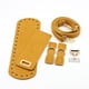 thumbnail image 3 of Monedero de cuero PU Kit de fabricación de chicas inferiores DIY Bolsa de ganchillo Suministros Conjunto con Hardware Kids Mano Hand Crafting Accessories Khaki 7 Pieces Inevent AP004438-02, 3 of 7