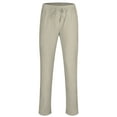 thumbnail image 3 of Innerwin Bottoms Solid Color Men Pants Outdoor Elastic Waist Loose Trousers Khaki L, 3 of 7