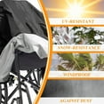 thumbnail image 4 of NOGIS Wheelchair Cover Electric Wheelchair Cover with Drawstring Waterproof Oxford Prevent Rain Wind Dust Sun UV 45.3"L x 29.5"W x 51.2"H Black, 4 of 7