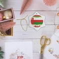 thumbnail image 6 of 3drose, Flag of Oman, 3 inch Snowflake Porcelain Ornament, 6 of 7