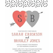 Heart and Arrow Standard Wedding Invitation
