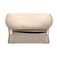 thumbnail image 4 of Organizador trasero para pañuelos de coche, de piel sintética, para viajes Beige, 4 of 9