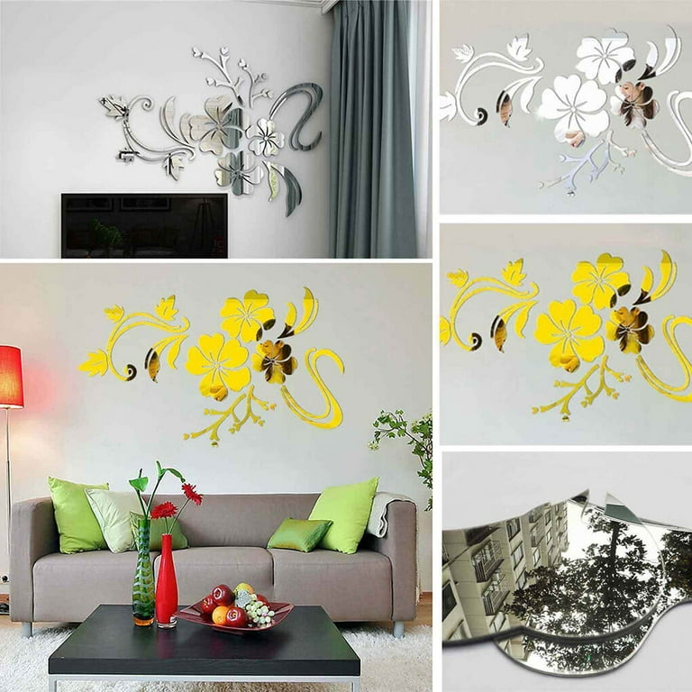 Holiday Stickers Christmas Luminous Stickers Wall Fluorescent Self-Adhesive  Wall Stickers for Bathroom Decorations Living Room Wall Mirror Decorations