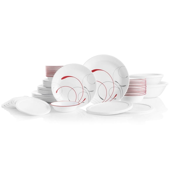 Refurbished Corelle 1137843 Vitrelle 78 Piece Service for 12 Dinnerware Set, Splendor