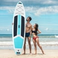 thumbnail image 4 of MCQ Inflatable Stand Up Paddleboard 10.5 x 2.7 FT with Premium SUP Paddleboard Accessories, Wide and Stable Design, Non-Slip Comfortable Deck for Hobby Surfers, Grey-Blue, 4 of 8