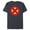 Navy Heather, variant on Melting X-Men Logo Paint Drip - Short Sleeve Blended T-Shirt for Adults - Customized-Black