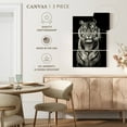 thumbnail image 4 of Elephant Stock Powerful Tiger Portrait Wall Art - Vertical Multi Panel Canvas - Living Room Wall Decor - Animal Multi Panel - Gray And Black Decor - 14" x 23", 4 of 4
