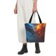 thumbnail image 5 of Fotbe Red And Blue Fire Dragon E Bolsa de Playa con Estampado, Bolsa de Hombro, Bolsa de Mano Espaciosa, Bolsa de Viaje Ligera, Bolsa de Compras Versátil, 5 of 6