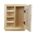 thumbnail image 2 of Hestia Unfinished Solid Wood Recessed Double Toilet Paper Holder with Cabinet 14"w x 16.25"h, 2 of 5