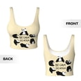 thumbnail image 6 of Sports Bras for Women Workout Tank Tops, Panda Doing Yoga Running Vest with Removable Cups, 6 of 7