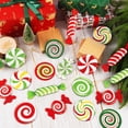 thumbnail image 5 of 33Pcs Candy Christmas Tree Ornaments, 3.15" Wooden Candy Cane Lollipop Hanging Ornaments Pendants for Xmas Tree New Year Holiday Home Party Decorations Indoor, Color 3, 5 of 5