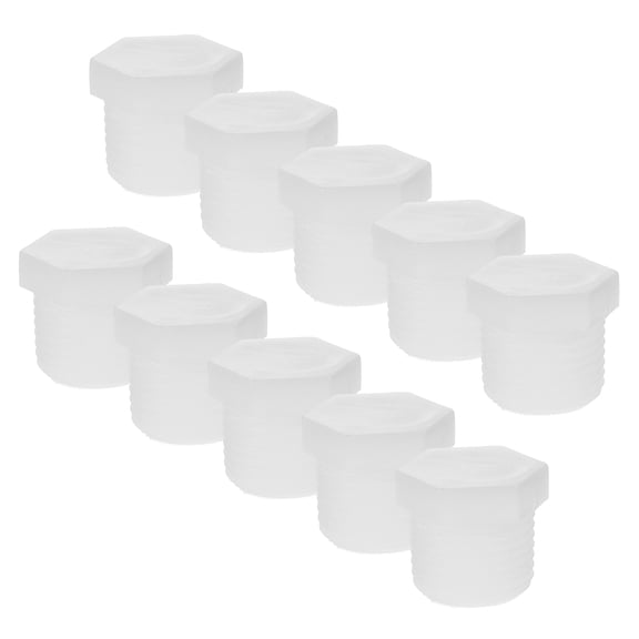 Luxshiny 12Pcs White PVC Rv Drain Plug Kit for Hot Water Heaters Compatible with Camper Trailers