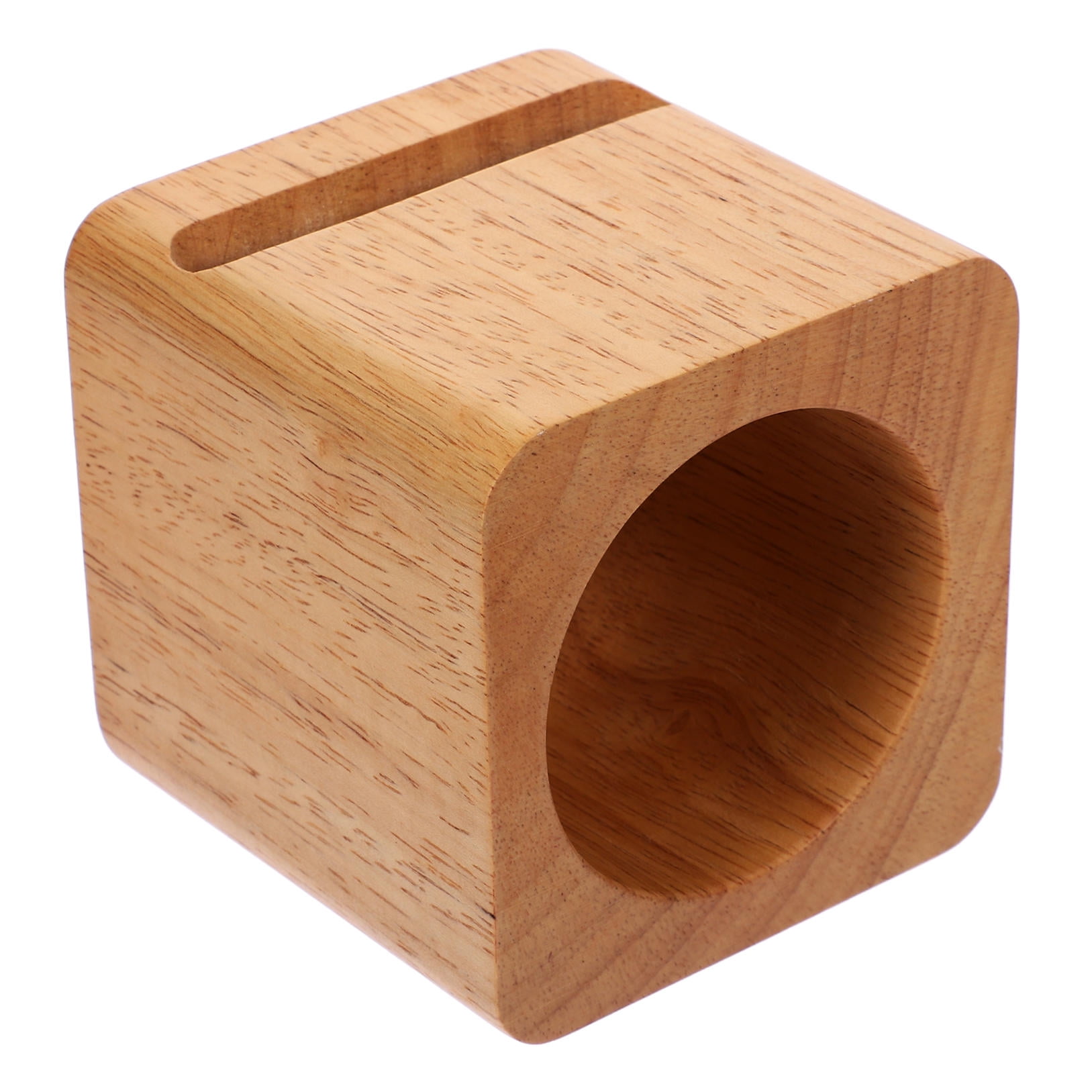 LEORX Brown Plastic Phone Stand with Passive Sound Amplification for Indoor and Outdoor Use 6.5 x 6.5 x 6.5 inches