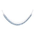thumbnail image 2 of ruzhgo Short wooden stick mesh hammock - blue white, 2 of 9