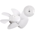 thumbnail image 3 of Fan Blade White 6 Inch 8 Inch 10 Inch 12 Inch Replacement Fan Blade Round Hole Fan Blade for Bathroom Roof Ventilation Range Hood(8 inch), 3 of 4