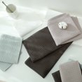 thumbnail image 3 of Xiao Hua 2 toallas suaves, marrón oscuro 34x73cm - Juego de toallas de algodón puro para baño, toallas absorbentes para ducha. Estilo A, 3 of 5