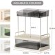 thumbnail image 3 of 2-tier Skincare Storage Rack-amber, Bathroom Counter Organizer, Large Skin Care Organizer With Drawers For Vanity, 3 of 4
