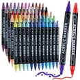 thumbnail image 1 of Marcadores de pintura acrílica Nauets, 60 colores, impermeables, doble punta, 1 of 6